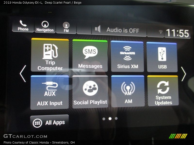 Deep Scarlet Pearl / Beige 2019 Honda Odyssey EX-L