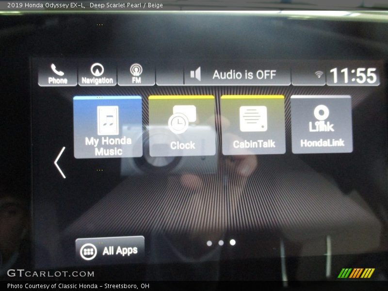 Deep Scarlet Pearl / Beige 2019 Honda Odyssey EX-L