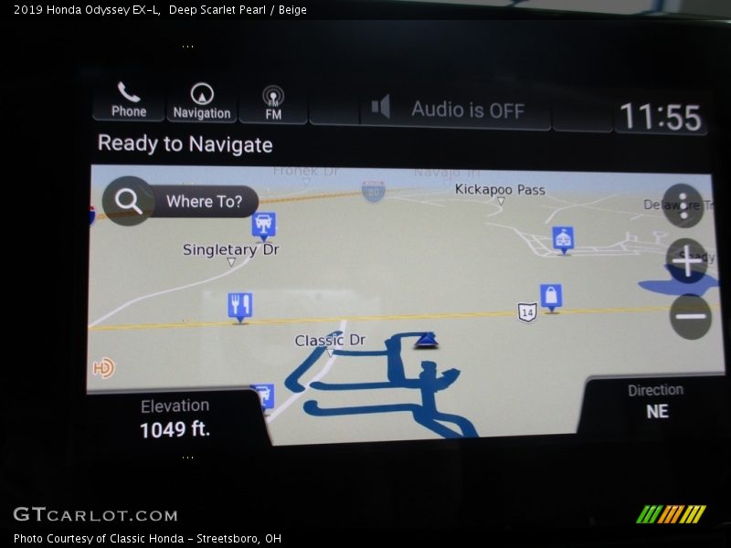 Deep Scarlet Pearl / Beige 2019 Honda Odyssey EX-L