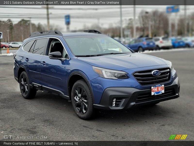 Abyss Blue Pearl / Gray StarTex Urethane 2021 Subaru Outback Onyx Edition XT