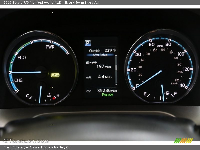Electric Storm Blue / Ash 2016 Toyota RAV4 Limited Hybrid AWD