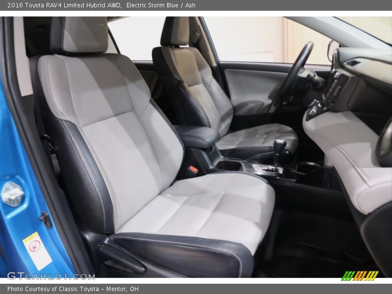 Electric Storm Blue / Ash 2016 Toyota RAV4 Limited Hybrid AWD