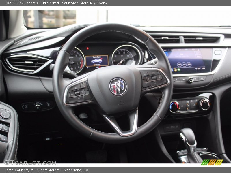 Satin Steel Metallic / Ebony 2020 Buick Encore GX Preferred