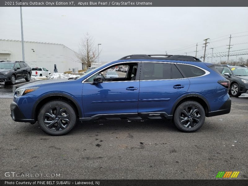 Abyss Blue Pearl / Gray StarTex Urethane 2021 Subaru Outback Onyx Edition XT