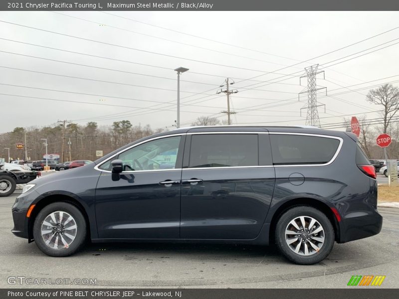 Maximum Steel Metallic / Black/Alloy 2021 Chrysler Pacifica Touring L
