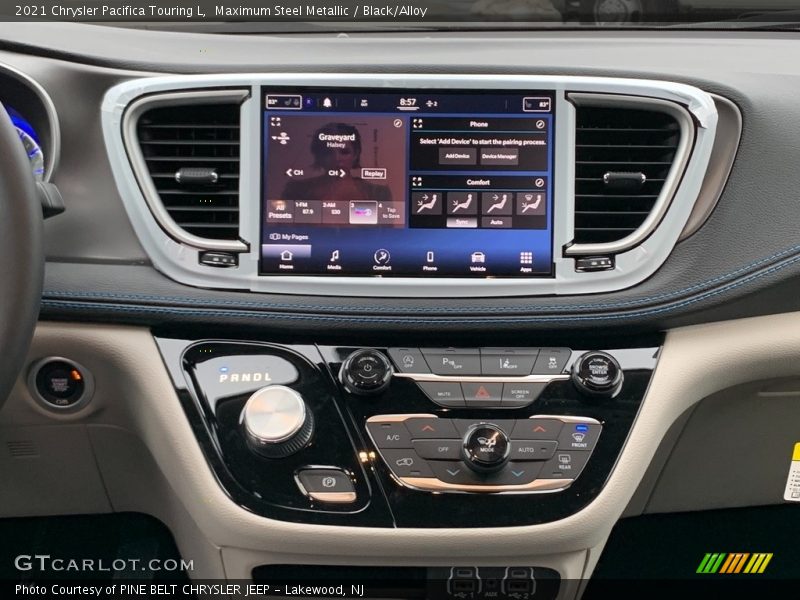 Maximum Steel Metallic / Black/Alloy 2021 Chrysler Pacifica Touring L