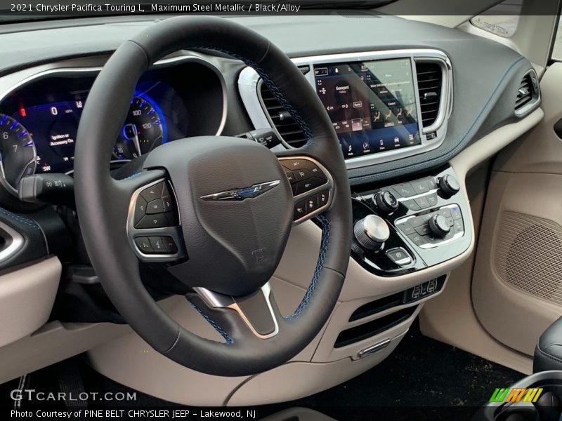 Maximum Steel Metallic / Black/Alloy 2021 Chrysler Pacifica Touring L