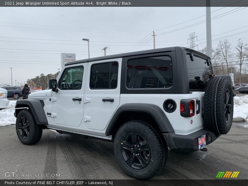 Bright White / Black 2021 Jeep Wrangler Unlimited Sport Altitude 4x4