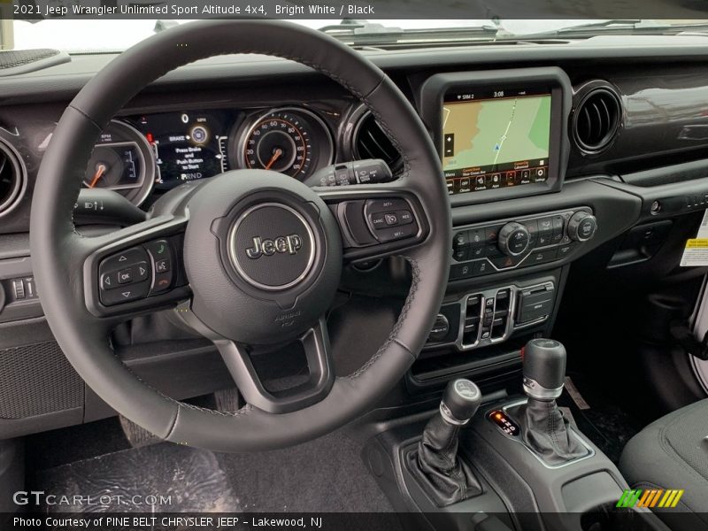Bright White / Black 2021 Jeep Wrangler Unlimited Sport Altitude 4x4