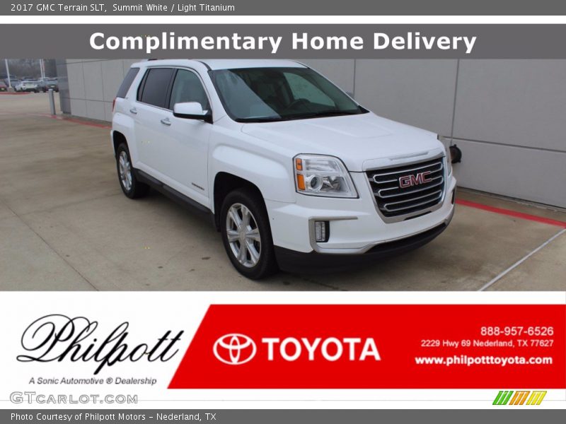 Summit White / Light Titanium 2017 GMC Terrain SLT