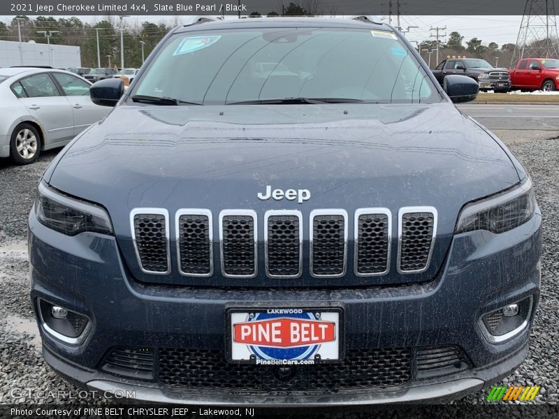 Slate Blue Pearl / Black 2021 Jeep Cherokee Limited 4x4