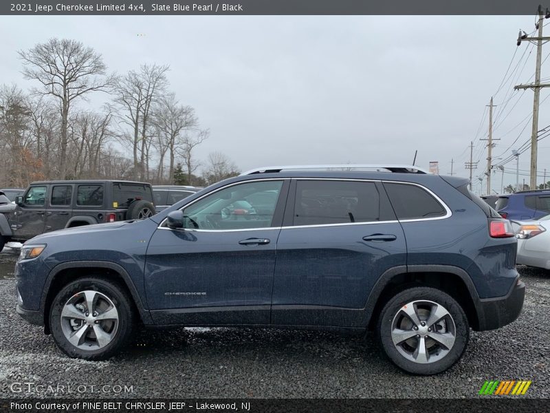 Slate Blue Pearl / Black 2021 Jeep Cherokee Limited 4x4
