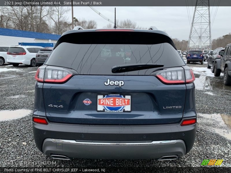 Slate Blue Pearl / Black 2021 Jeep Cherokee Limited 4x4