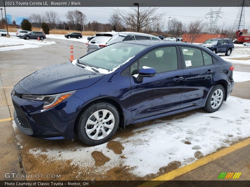 Blueprint / Black 2021 Toyota Corolla LE