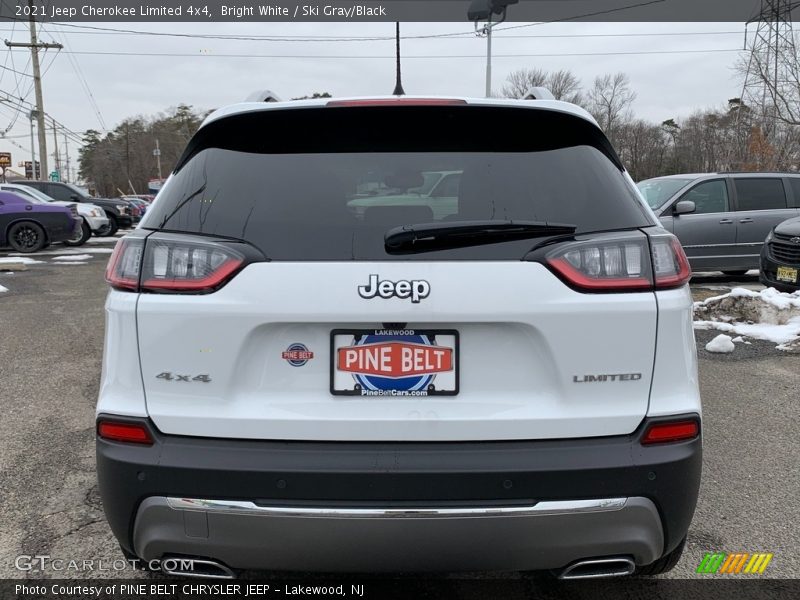 Bright White / Ski Gray/Black 2021 Jeep Cherokee Limited 4x4