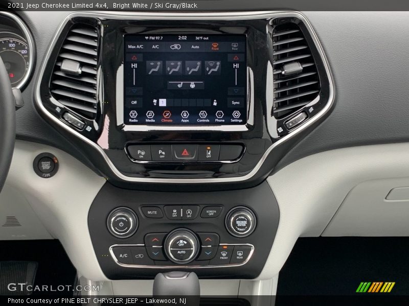 Controls of 2021 Cherokee Limited 4x4