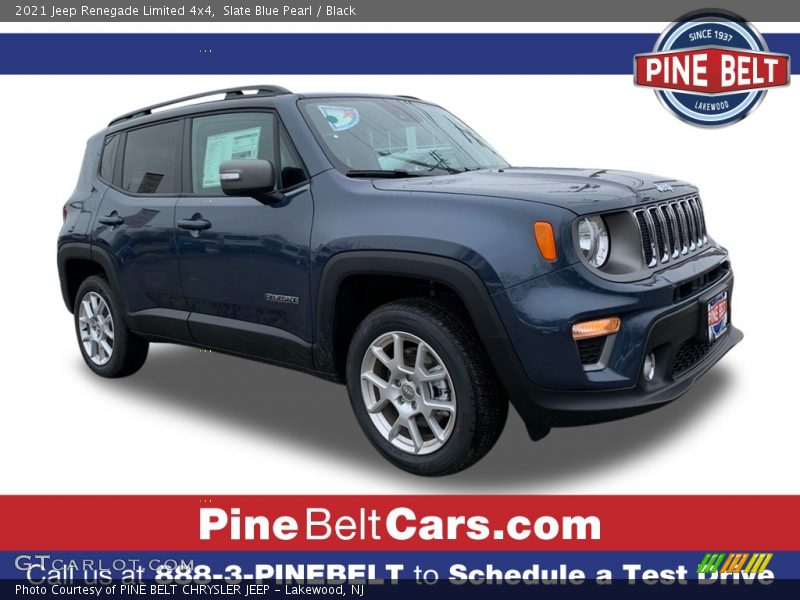 Slate Blue Pearl / Black 2021 Jeep Renegade Limited 4x4
