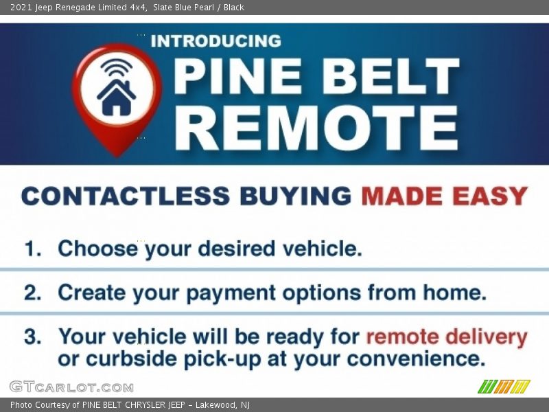 Slate Blue Pearl / Black 2021 Jeep Renegade Limited 4x4