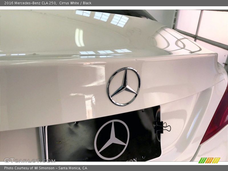 Cirrus White / Black 2016 Mercedes-Benz CLA 250