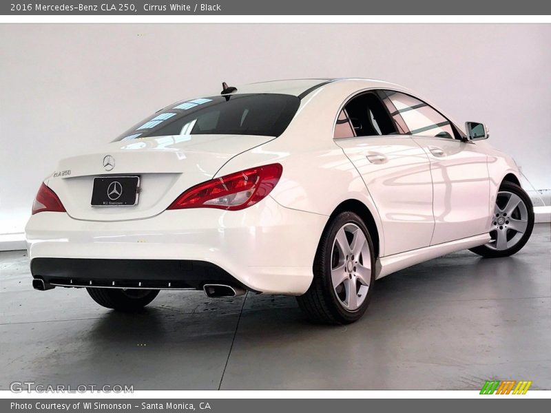 Cirrus White / Black 2016 Mercedes-Benz CLA 250