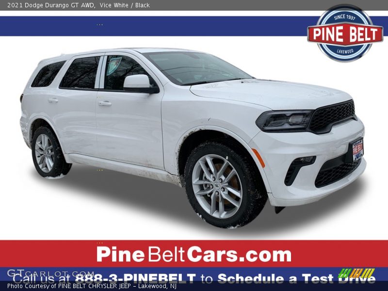 Vice White / Black 2021 Dodge Durango GT AWD