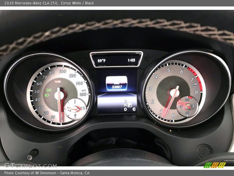 Cirrus White / Black 2016 Mercedes-Benz CLA 250