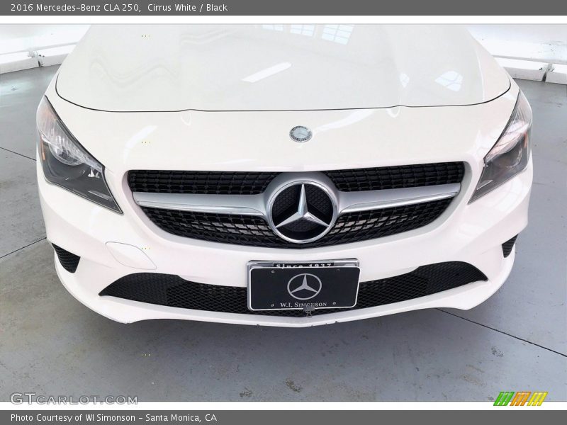 Cirrus White / Black 2016 Mercedes-Benz CLA 250