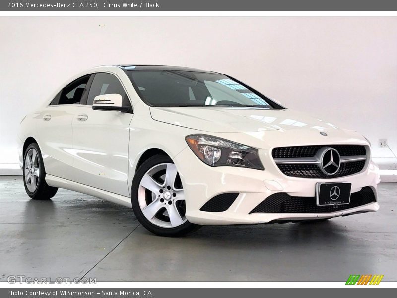 Cirrus White / Black 2016 Mercedes-Benz CLA 250