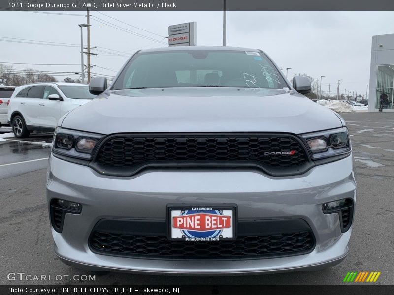 Billet Silver Metallic / Black 2021 Dodge Durango GT AWD