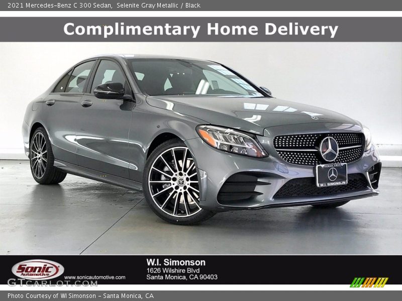 Selenite Gray Metallic / Black 2021 Mercedes-Benz C 300 Sedan