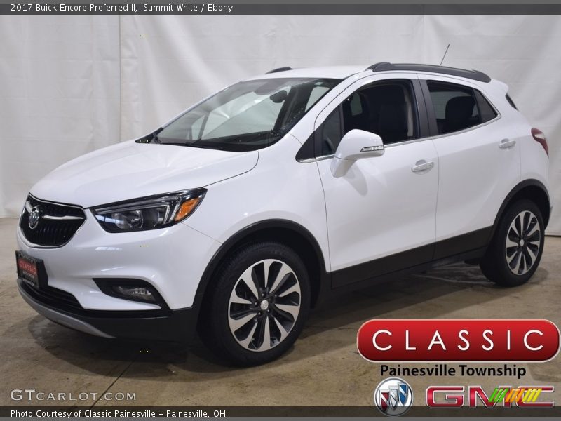 Summit White / Ebony 2017 Buick Encore Preferred II