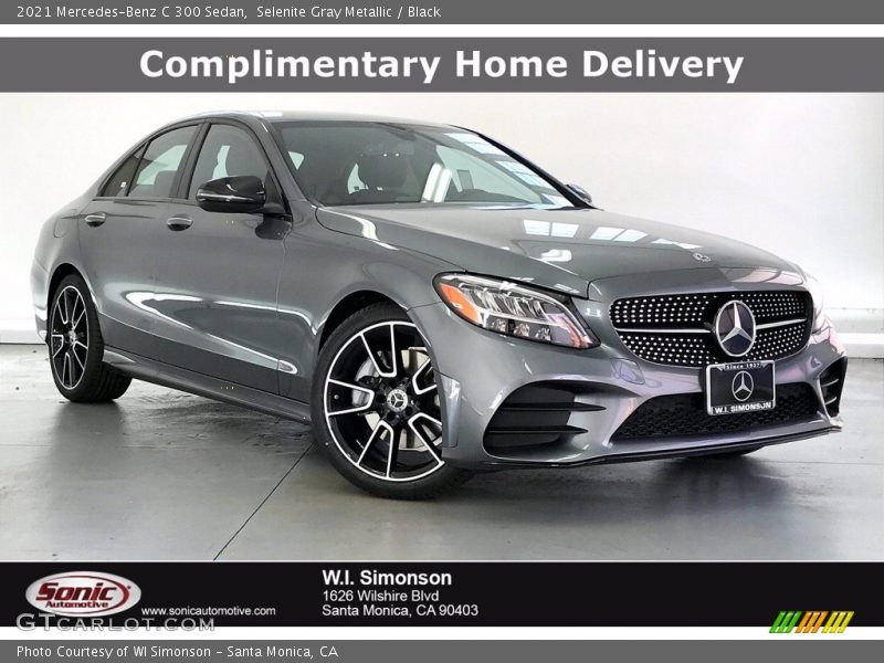 Selenite Gray Metallic / Black 2021 Mercedes-Benz C 300 Sedan