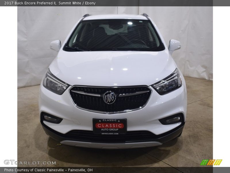 Summit White / Ebony 2017 Buick Encore Preferred II