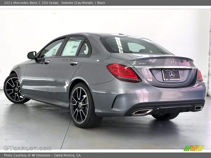 Selenite Gray Metallic / Black 2021 Mercedes-Benz C 300 Sedan