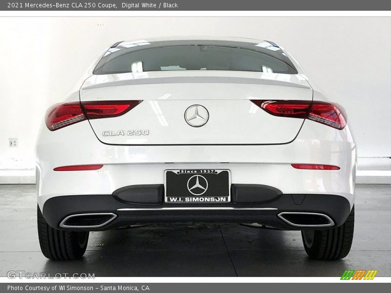 Digital White / Black 2021 Mercedes-Benz CLA 250 Coupe