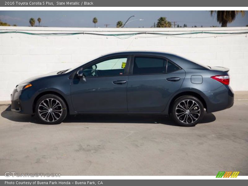 Slate Metallic / Black 2016 Toyota Corolla S Plus