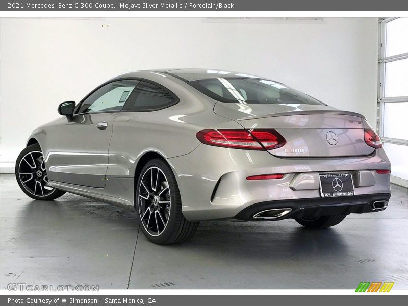 Mojave Silver Metallic / Porcelain/Black 2021 Mercedes-Benz C 300 Coupe