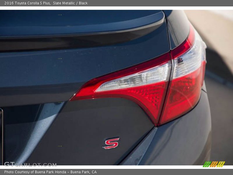 Slate Metallic / Black 2016 Toyota Corolla S Plus