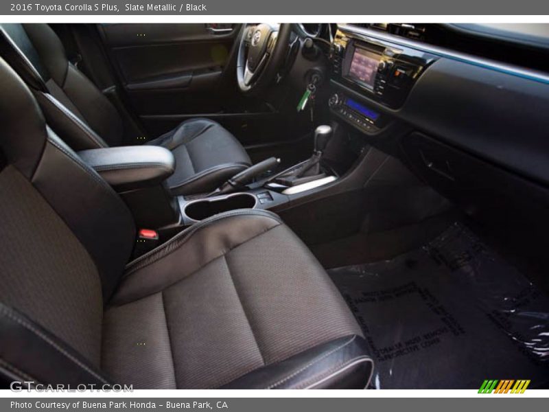 Slate Metallic / Black 2016 Toyota Corolla S Plus