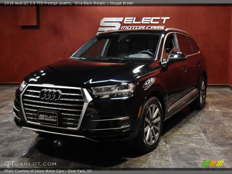 Orca Black Metallic / Nougat Brown 2018 Audi Q7 3.0 TFSI Prestige quattro