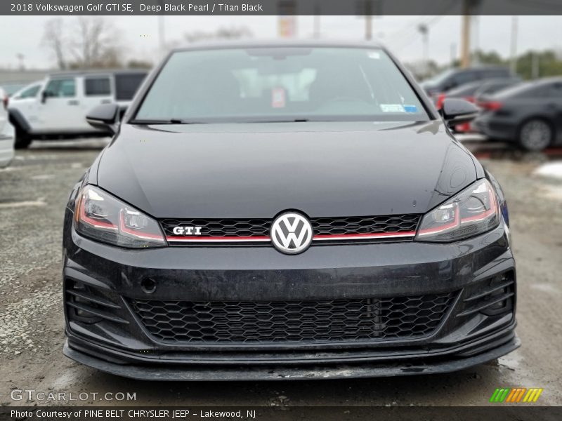 Deep Black Pearl / Titan Black 2018 Volkswagen Golf GTI SE