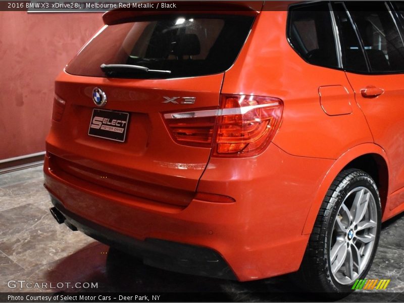 Melbourne Red Metallic / Black 2016 BMW X3 xDrive28i