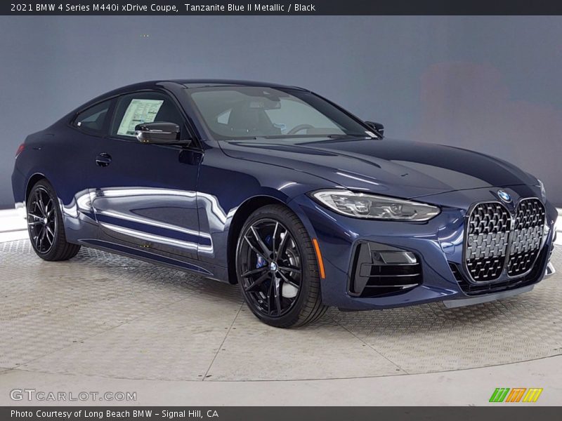 Tanzanite Blue II Metallic / Black 2021 BMW 4 Series M440i xDrive Coupe