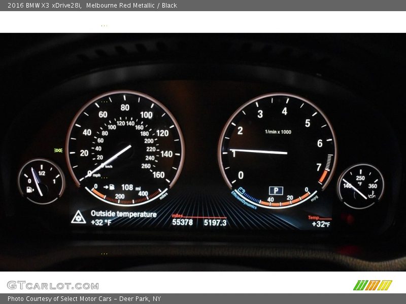 Melbourne Red Metallic / Black 2016 BMW X3 xDrive28i