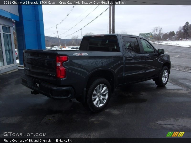 Shadow Gray Metallic / Jet Black 2021 Chevrolet Silverado 1500 Custom Crew Cab 4x4