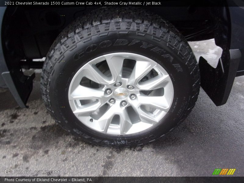 Shadow Gray Metallic / Jet Black 2021 Chevrolet Silverado 1500 Custom Crew Cab 4x4