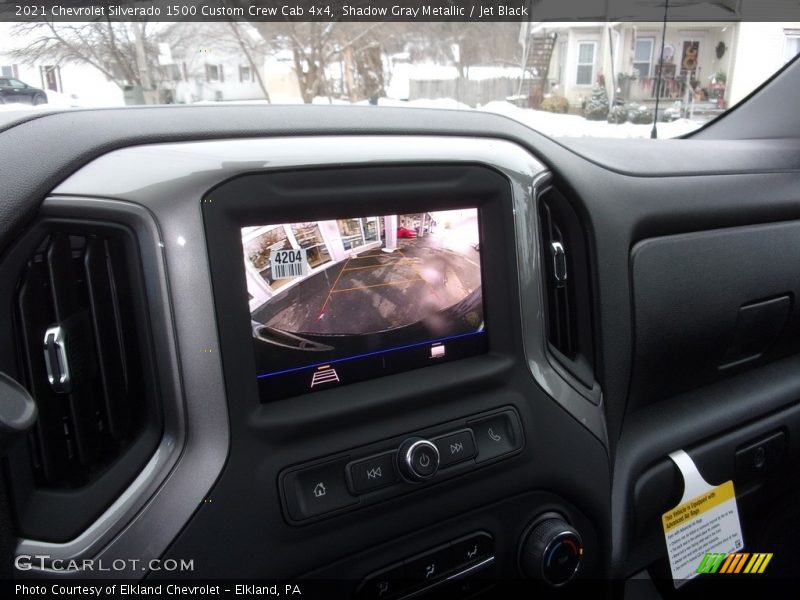 Shadow Gray Metallic / Jet Black 2021 Chevrolet Silverado 1500 Custom Crew Cab 4x4