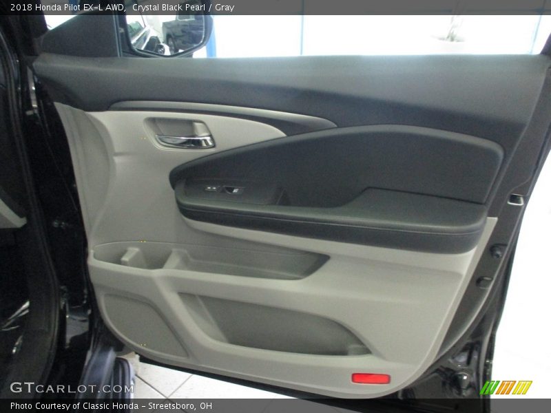 Crystal Black Pearl / Gray 2018 Honda Pilot EX-L AWD