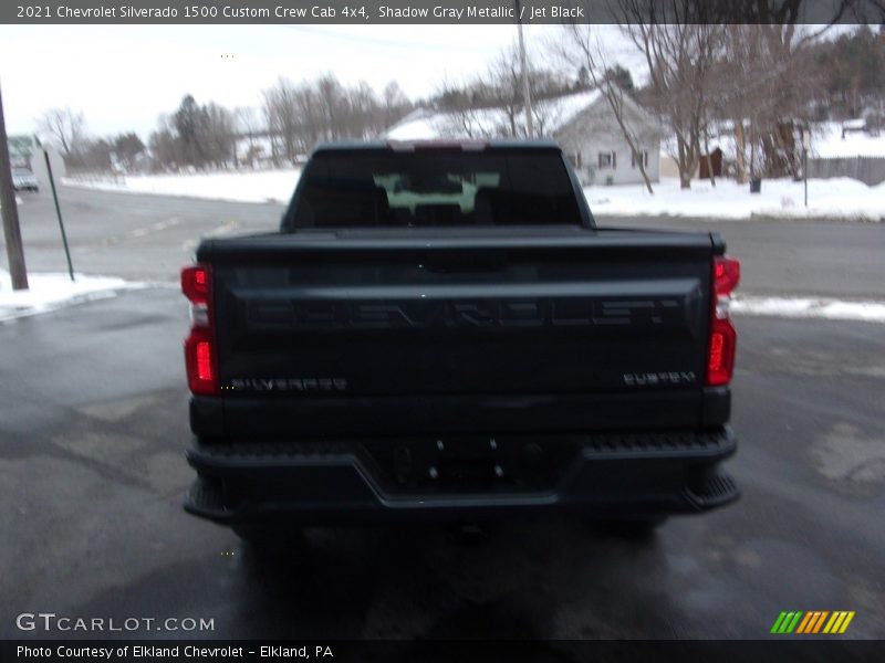 Shadow Gray Metallic / Jet Black 2021 Chevrolet Silverado 1500 Custom Crew Cab 4x4