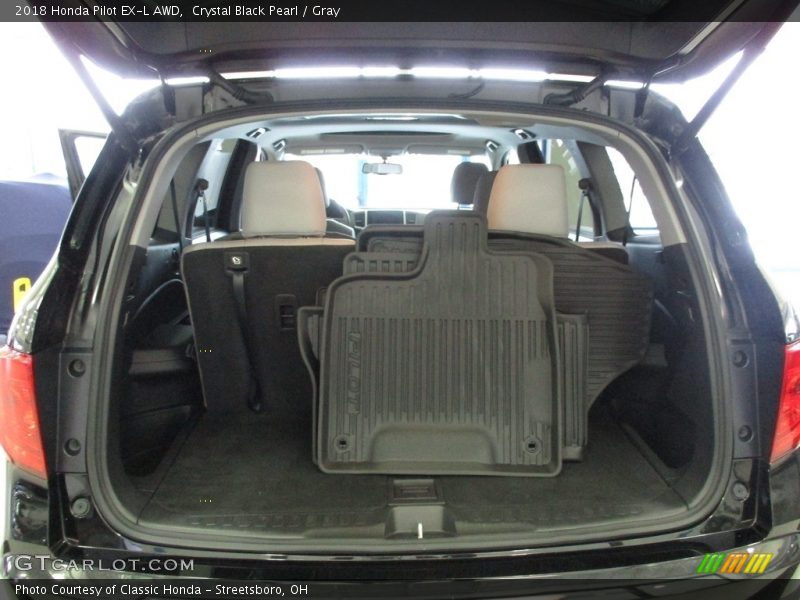 Crystal Black Pearl / Gray 2018 Honda Pilot EX-L AWD